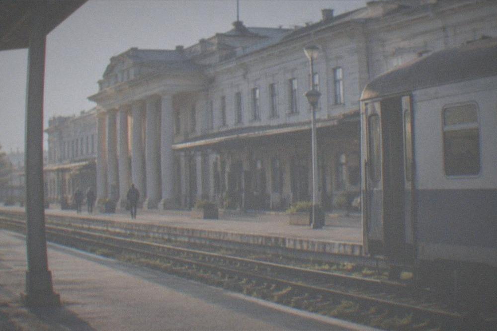 A regional train waiting at a platform in Timisoara Nord station