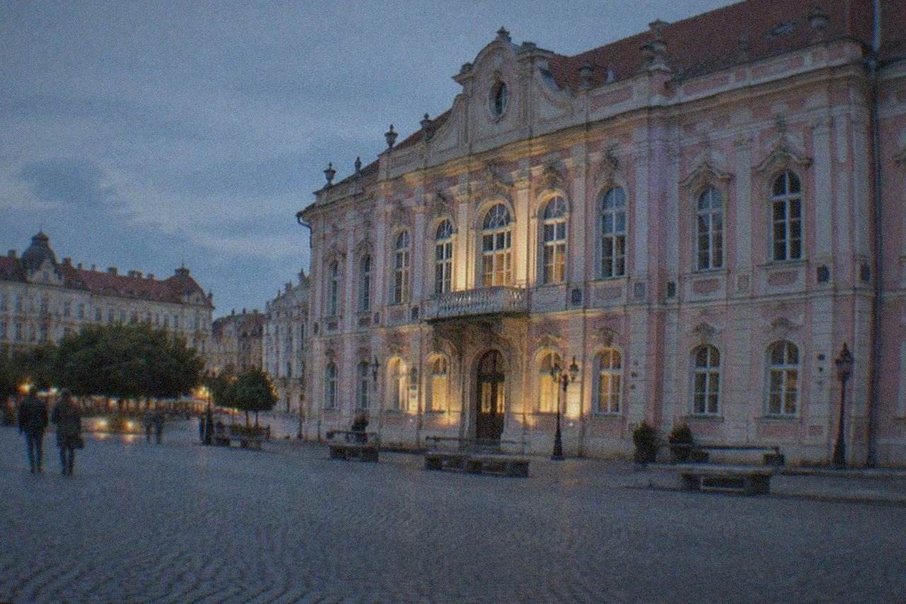 The Baroque Palace on Union Square in Timisoara housing the National Museum of Art
