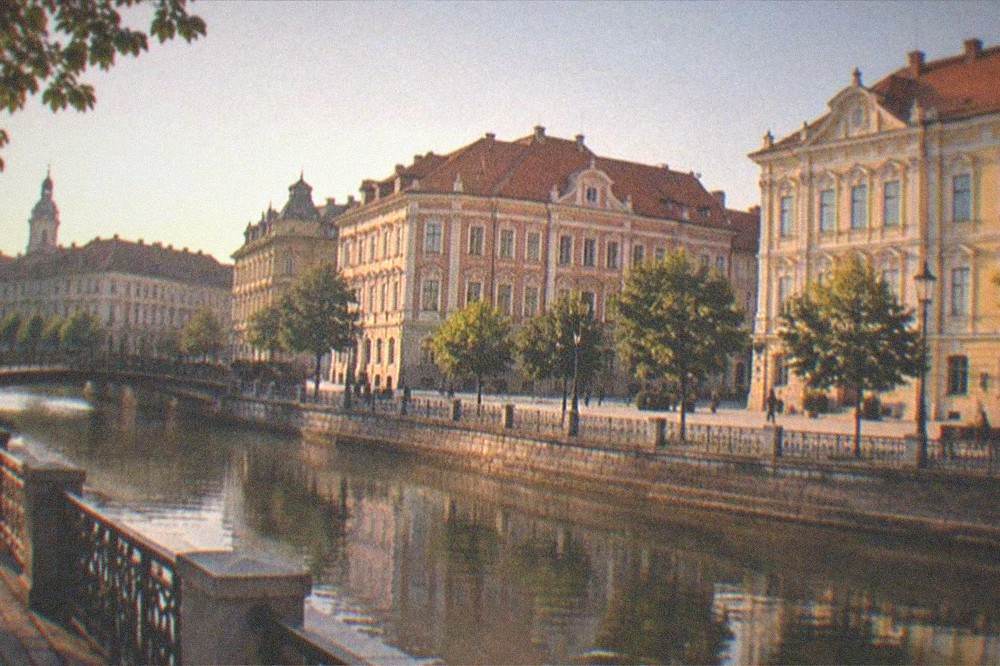 Evening light over the squares of central Timisoara near the main museums