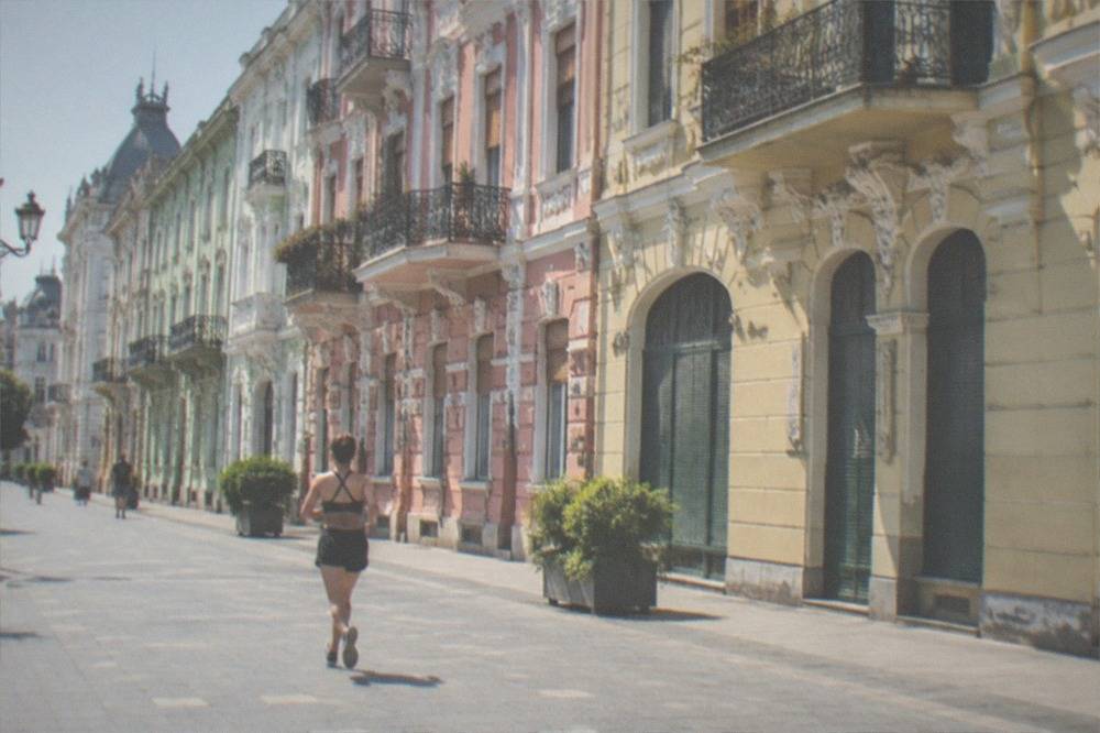 A historic street with Secession facades in the Fabric district of Timisoara
